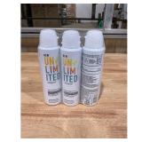 Degree UNLIMITED Marine Dry Spray 3.8 OZ x3