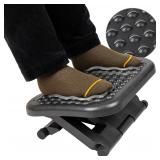 Mind Reader Black Ergonomic Footrest 17 x 13