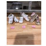 Girls Childrens Shoes 3 Pair Lot US Toddler Size 8