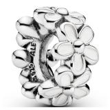 PANDORA White Sterling Silver Daisy Charm Spacer