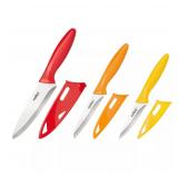 Zyliss New 3-Piece Kitchen Knife Set  Multicolor