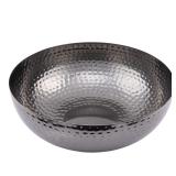Creative Co-Op Round Hammered Metal Bowl,...