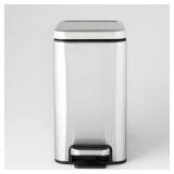 10L Stainless Slim Step Trash Can small dents