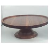 Round Glass & Wood Dessert Stand - Thresholdï¿½:...