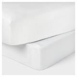 Full Box Spring Cover White - Threshold:...