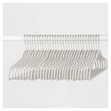 30pk Suit Flocked Hangers White - Brightroomï¿½:...