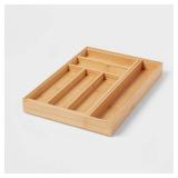 Natural 7 Compartment Drawer Organizer Brown -...