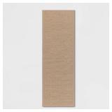 60" X 20" Textured Pet Kitchen Runner Rug Brown...