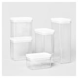 5pc Airtight Canister Set White - Brightroomï¿½:...