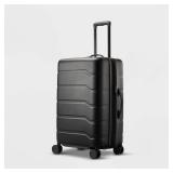 Hardside Medium Checked Spinner Suitcase Black...
