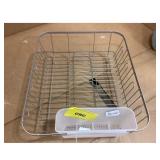 CRC Dish Drying Rack with Cutlery Holder, Metal...
