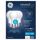 GE 4pk 60W A19 Reveal Light Bulbs