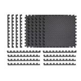 (6pk) Gray 24x24x0.5 Foam Gym Flooring Tiles