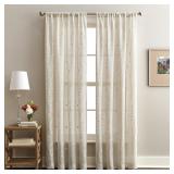 Lynette Poletop Curtains, 95-inch, Linen