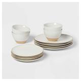 12pc Stoneware Wethersfield Artisan Dinnerware...