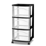 3 Drawer Medium Cart Black - Brightroomï¿½:...