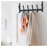 Over The Door 6 Hook - Black