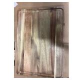 Homelife Wood Cutting Board - Reversible, Juice...