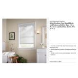 Home Decorators Collection White Cordless Faux...
