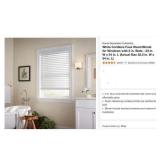 Home Decorators Collection White Cordless Faux...