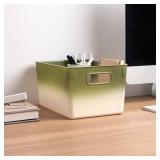 Isaac Jacobs 2pk 7"x8.11" Decorative Storage...