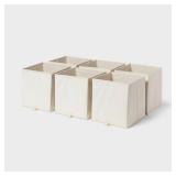 11" Fabric Bin 6pk - Natural - Brightroomï¿½