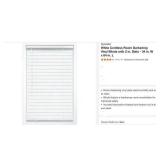 StyleWell White Cordless Room Darkening Vinyl...