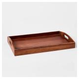20" X 13" Wood Signature Serving Tray - Thresholdï¿½
