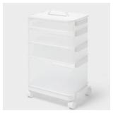 7pc Click in Place Rolling Storage Cart Kit...