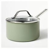 3qt Nonstick Ceramic Coated Aluminum Sauce Pan...