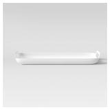 19.5" X 13.5" Plastic Serving Platter Cream -...