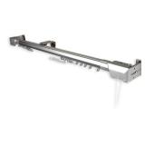 Heavy Duty Traverse Rod Center Open 84-156" Silver