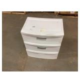 brightroom 3-Drawer Tower, Wide, White Plastic...