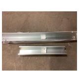 Two Sturdy Silver Aluminum Channels - Different...