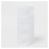 Stackable Small Bin Front Opening Clear -...