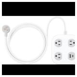 GE 3-Outlet Surge Protector with USB, 245...