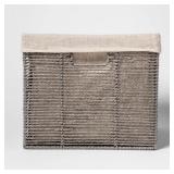 14.75" X 13" X 11" Large Lined Woven Milk Crate...