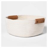 13" Decorative Coiled Rope Square Base Tapered...