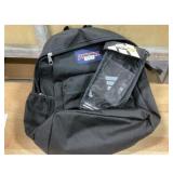 JanSport Backpack & Adidas Youth Shin Guards -...