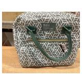 fit+fresh Insulated Lunch Bag, Green Leaf Pattern