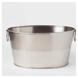 23.5L Stainless Steel Hammered Metal Oval...