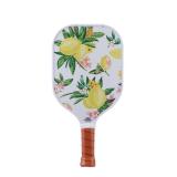 Double Sided Pickleball Paddle - Lemon/Pink Dash