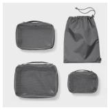 4pc Packing Cube Set - Open Story Gray: Solid...