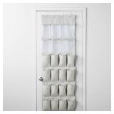 Over the Door 24 Pocket Mesh Shoe Organizer...