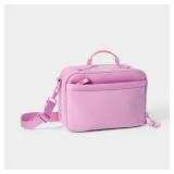 Faux Neoprene Lunch Tote - All in MotionPink:...