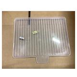 Home Basics T2449 Dish Drying Rack Tray, Clear