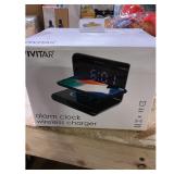 Vivitar Alarm Clock  Wireless Charger Combo
