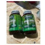 Pines Wheat Grass Tablets  2 Bottles