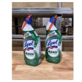 Lysol Bleach Toilet Bowl Cleaner  2 bottles