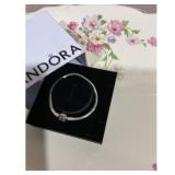 Pandora Bracelet Silver  Gently Used